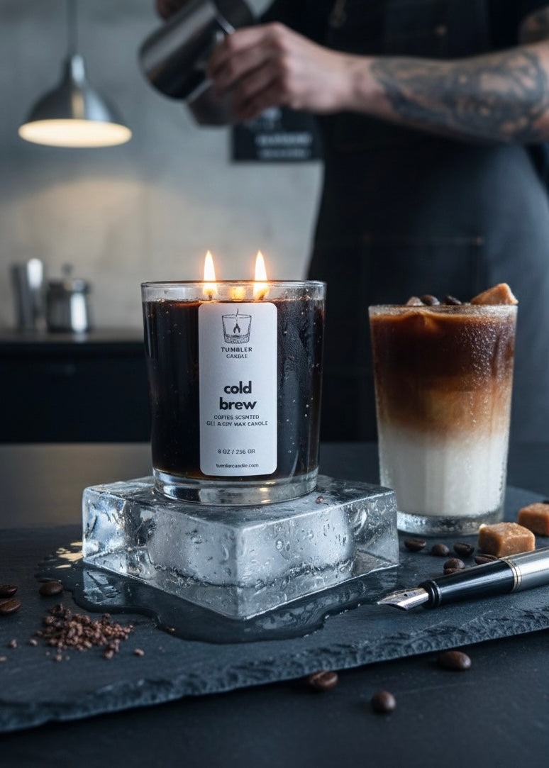 Cold Brew - Kahve Kokulu Jel Mum - 8 0z/236 gr