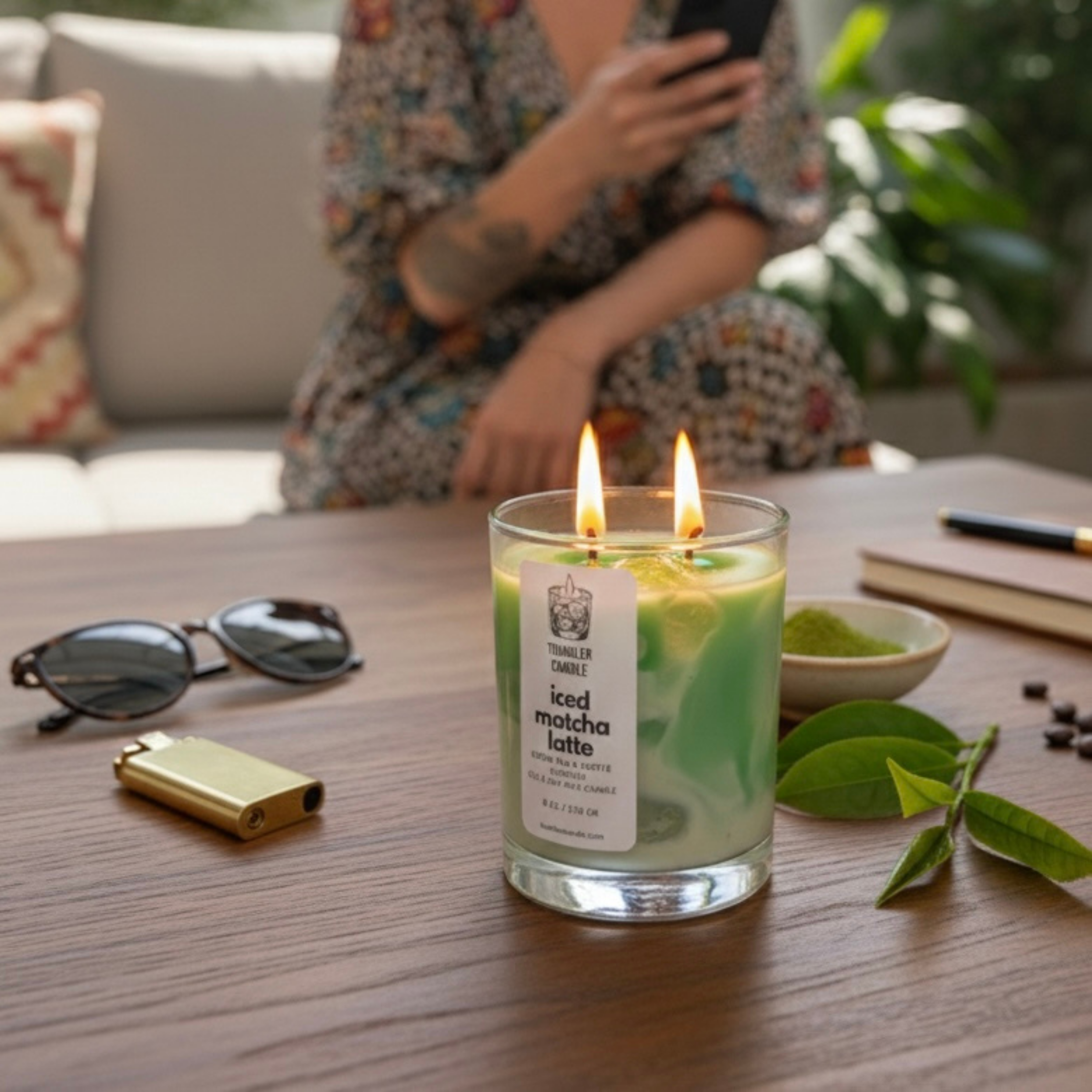 Iced Matcha Latte - Yeşil Çay & Kahve Kokulu Soya Mum