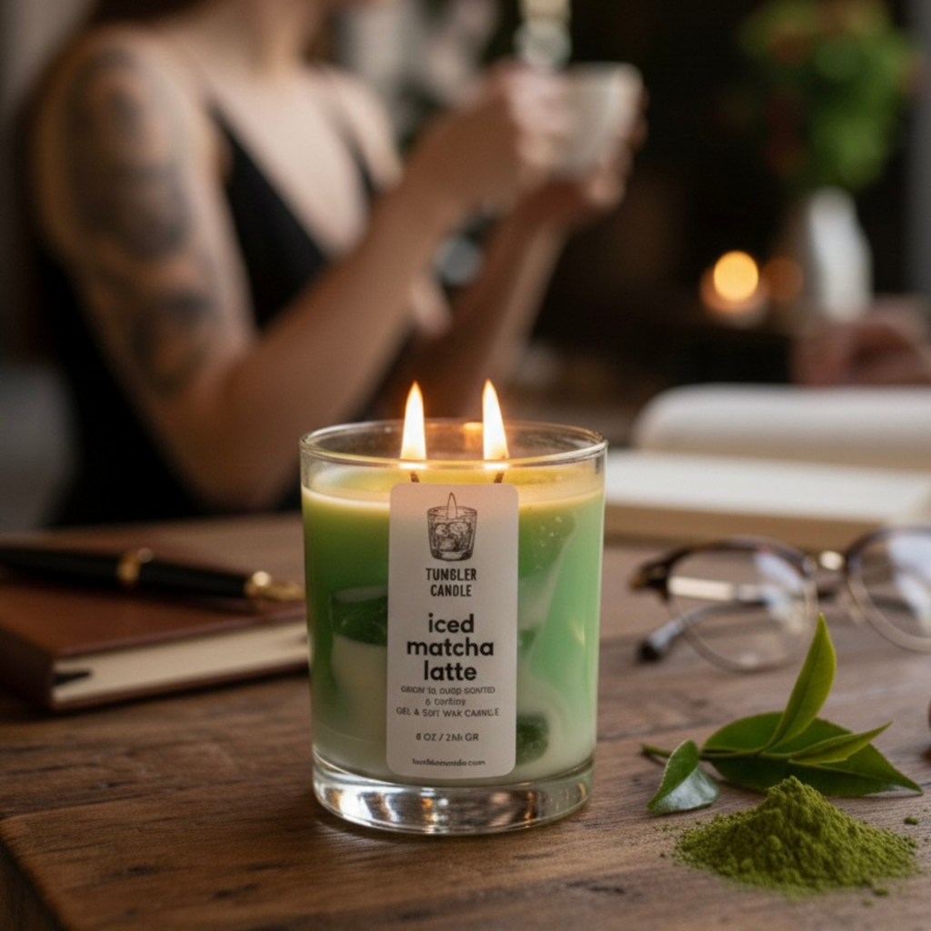Iced Matcha Latte - Yeşil Çay & Kahve Kokulu Soya Mum