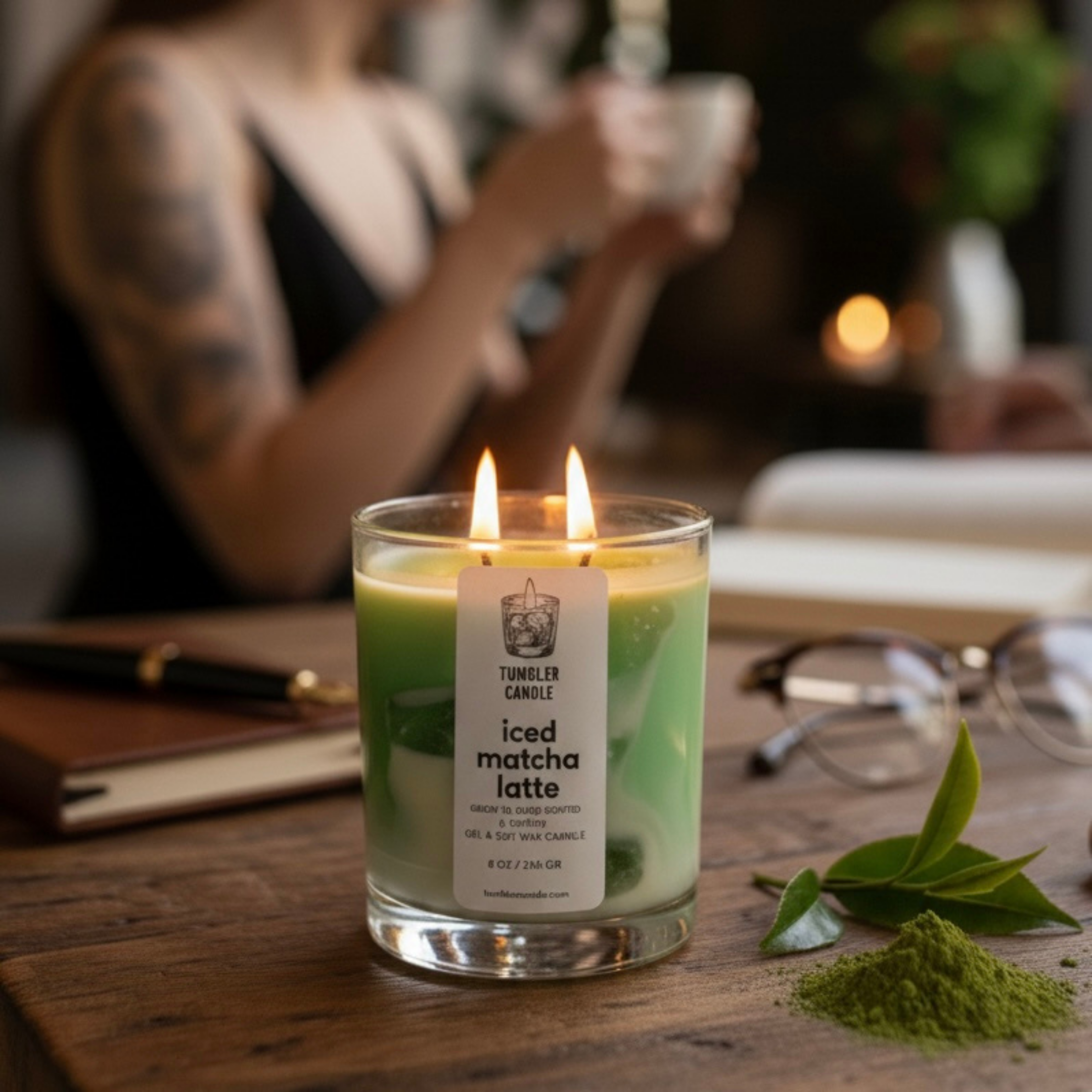 Iced Matcha Latte - Yeşil Çay & Kahve Kokulu Soya Mum