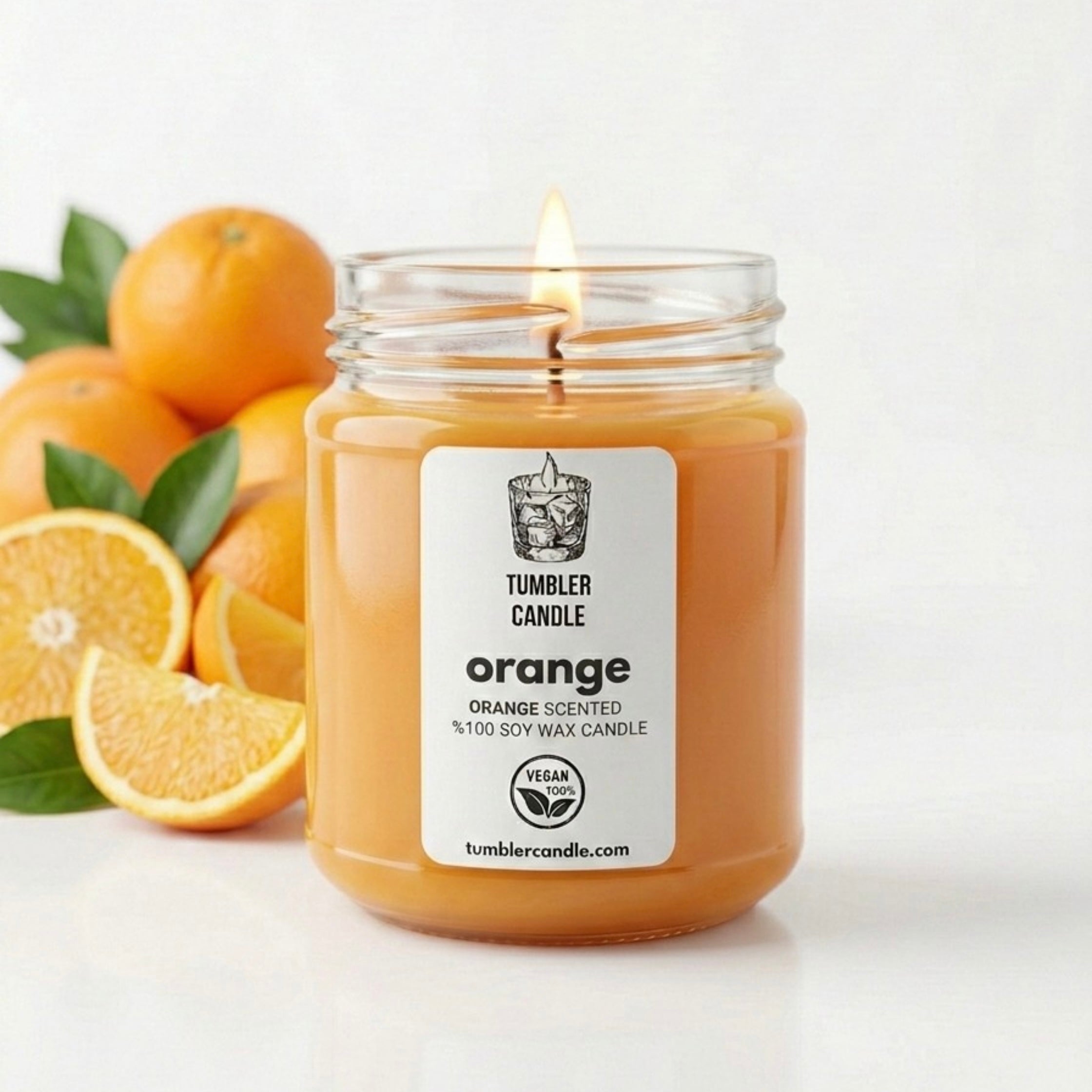 The Jar Gallery No: 03 - Orange Candle - Portakal Kokulu Soya Mum