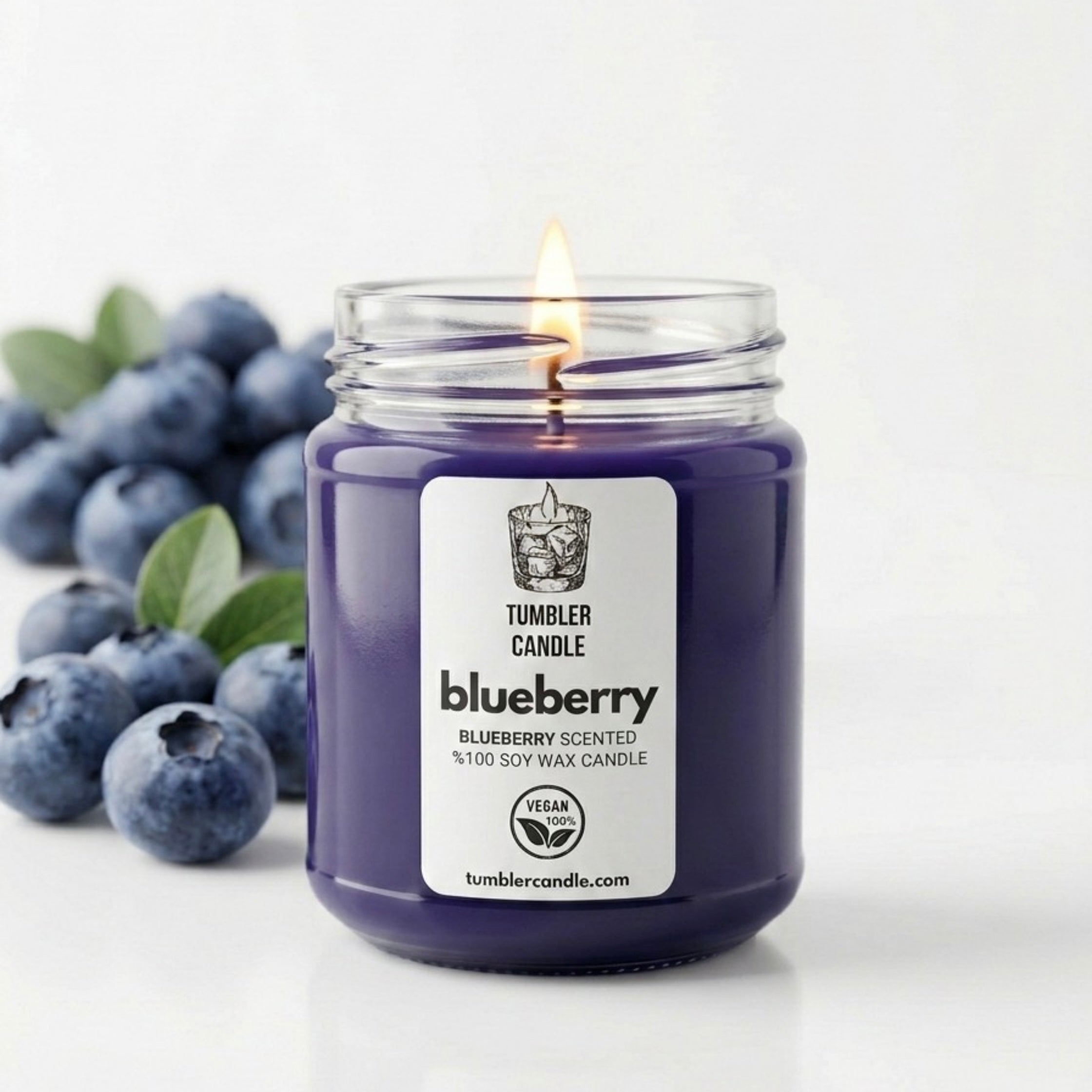 The Jar Gallery No: 04 - Blueberry Candle - Yaban Mersini Kokulu Soya Mum
