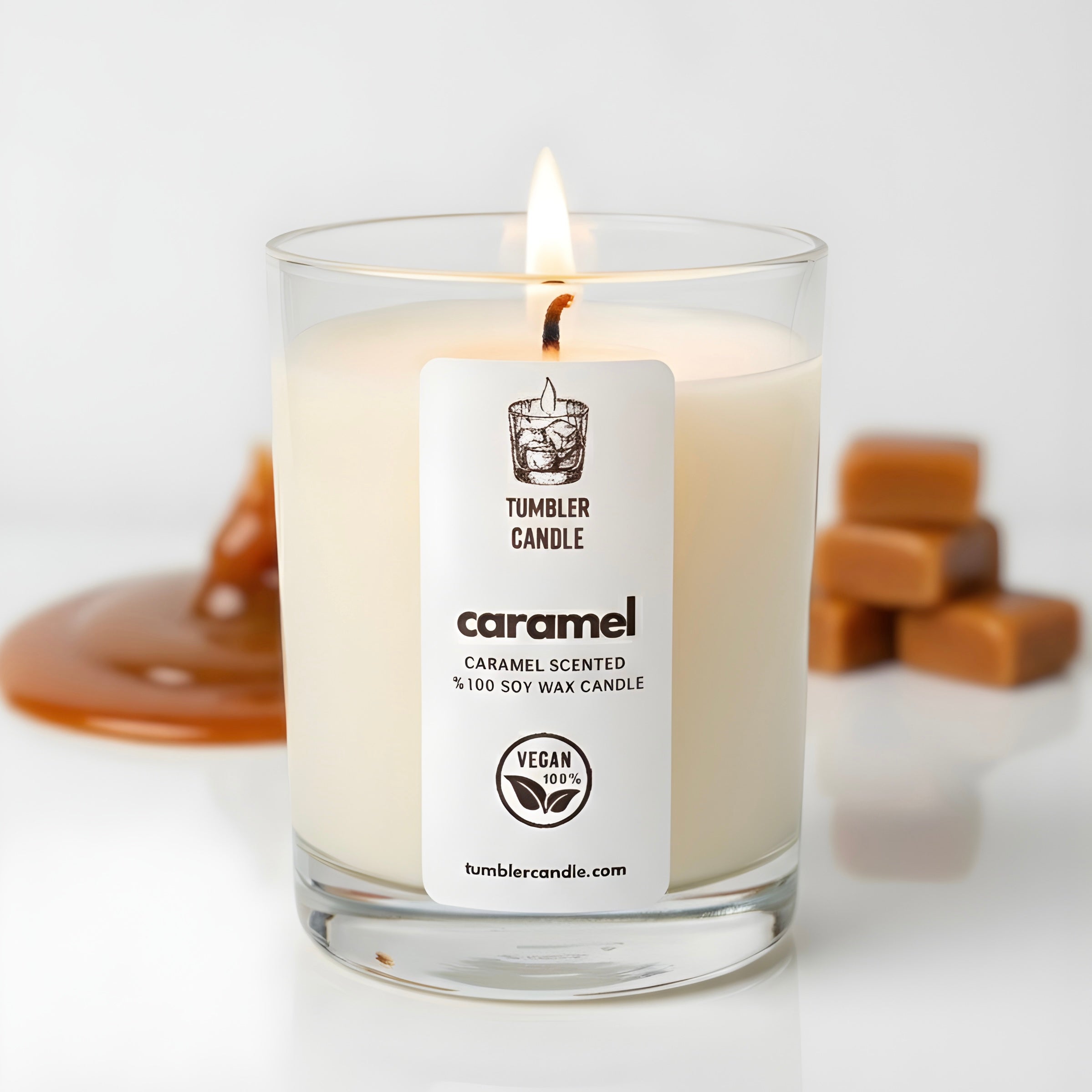 Salted Caramel - Karamel Kokulu Soya Mum - 250 ml