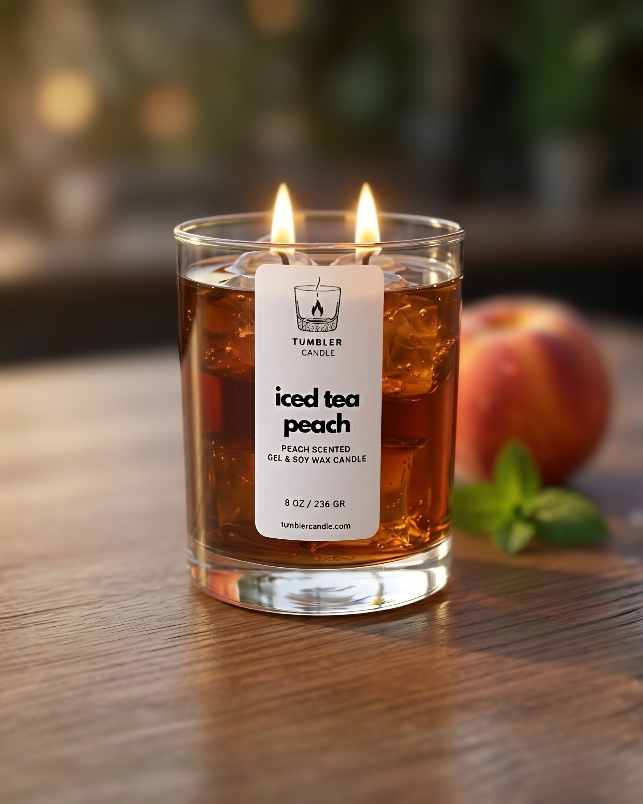 Iced Tea Şeftali - Şeftali Kokulu Jel Mum