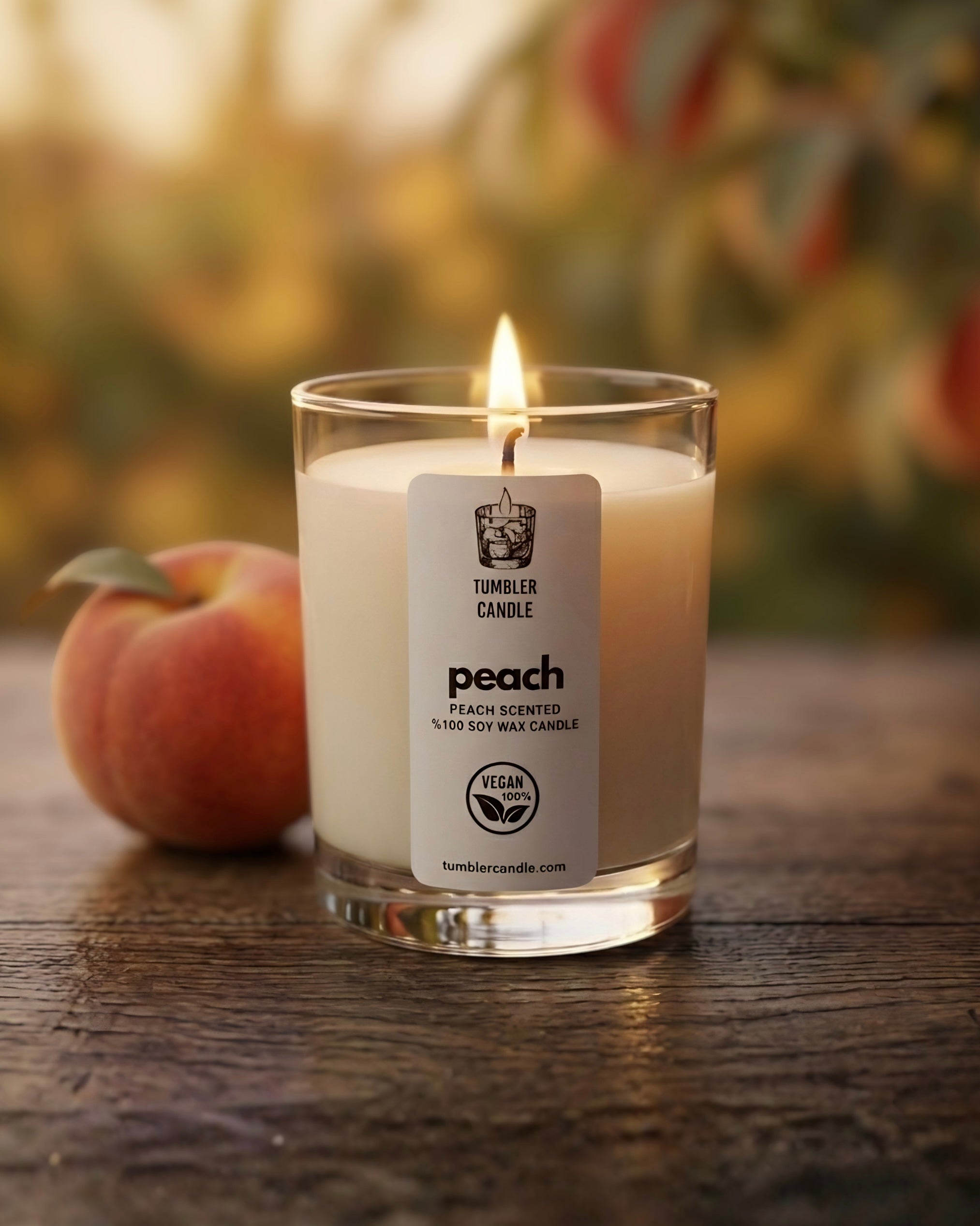Juicy Peach - Şeftali Kokulu Soya Mum