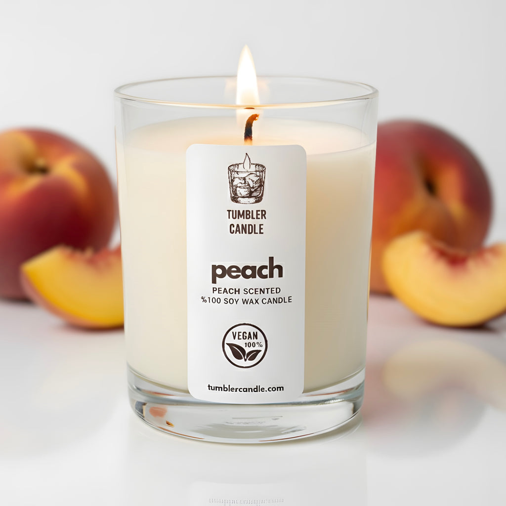Juicy Peach - Şeftali Kokulu Soya Mum - 250 ml