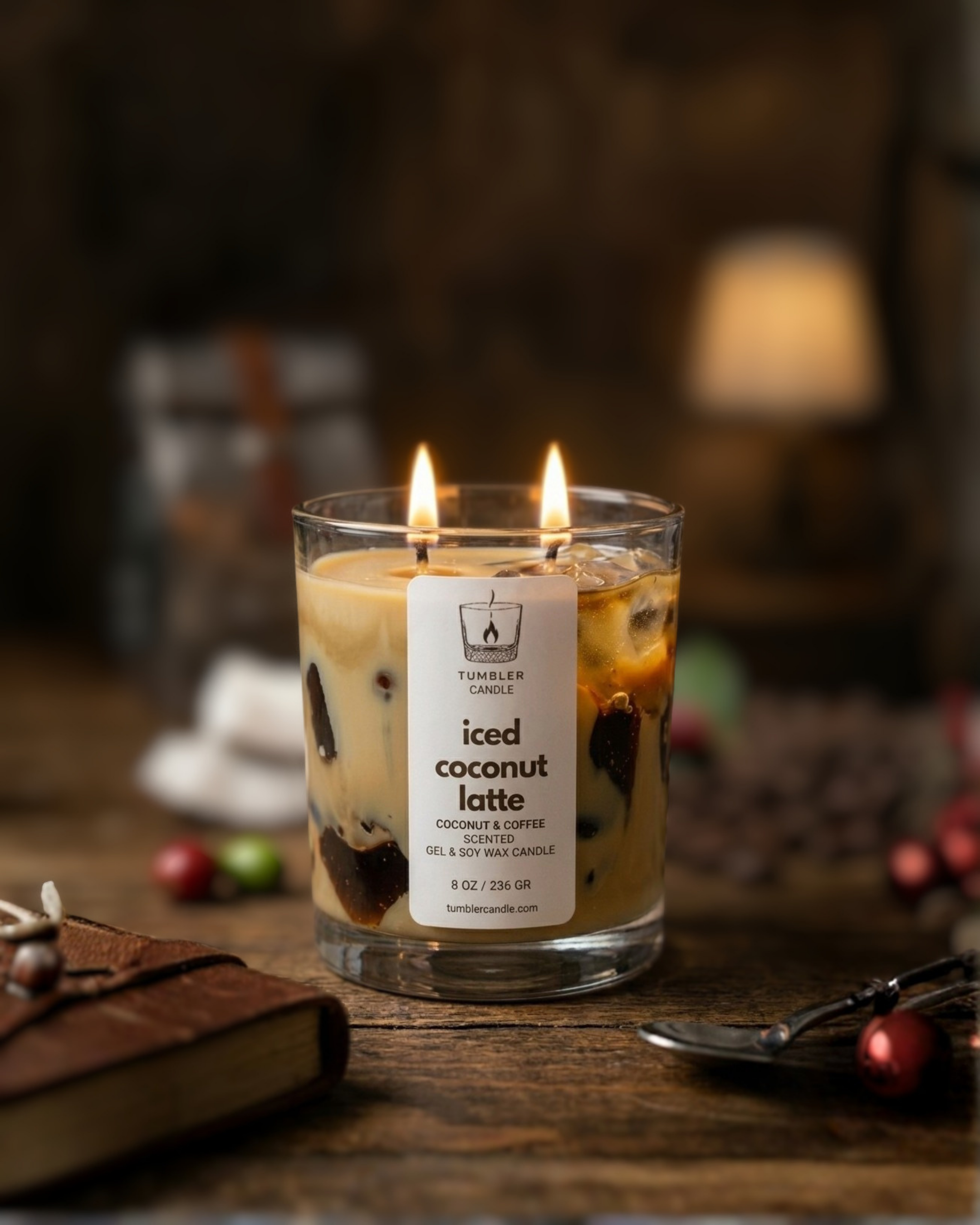 Iced Coconut Latte - Kahve ve Hindistan Cevizi Kokulu Soya Mum