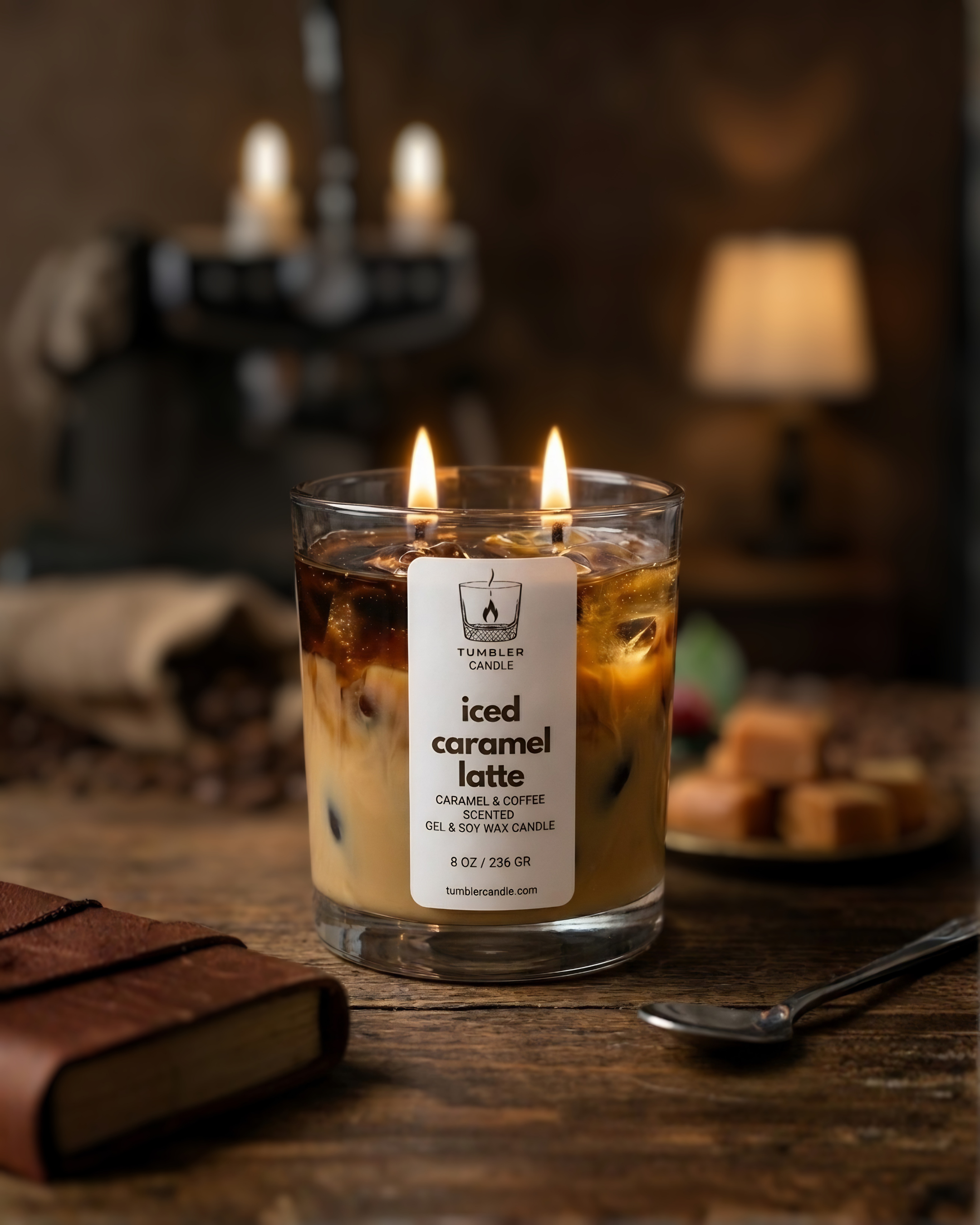 Iced Caramel Latte - Kahve ve Karamel Kokulu Soya Mum
