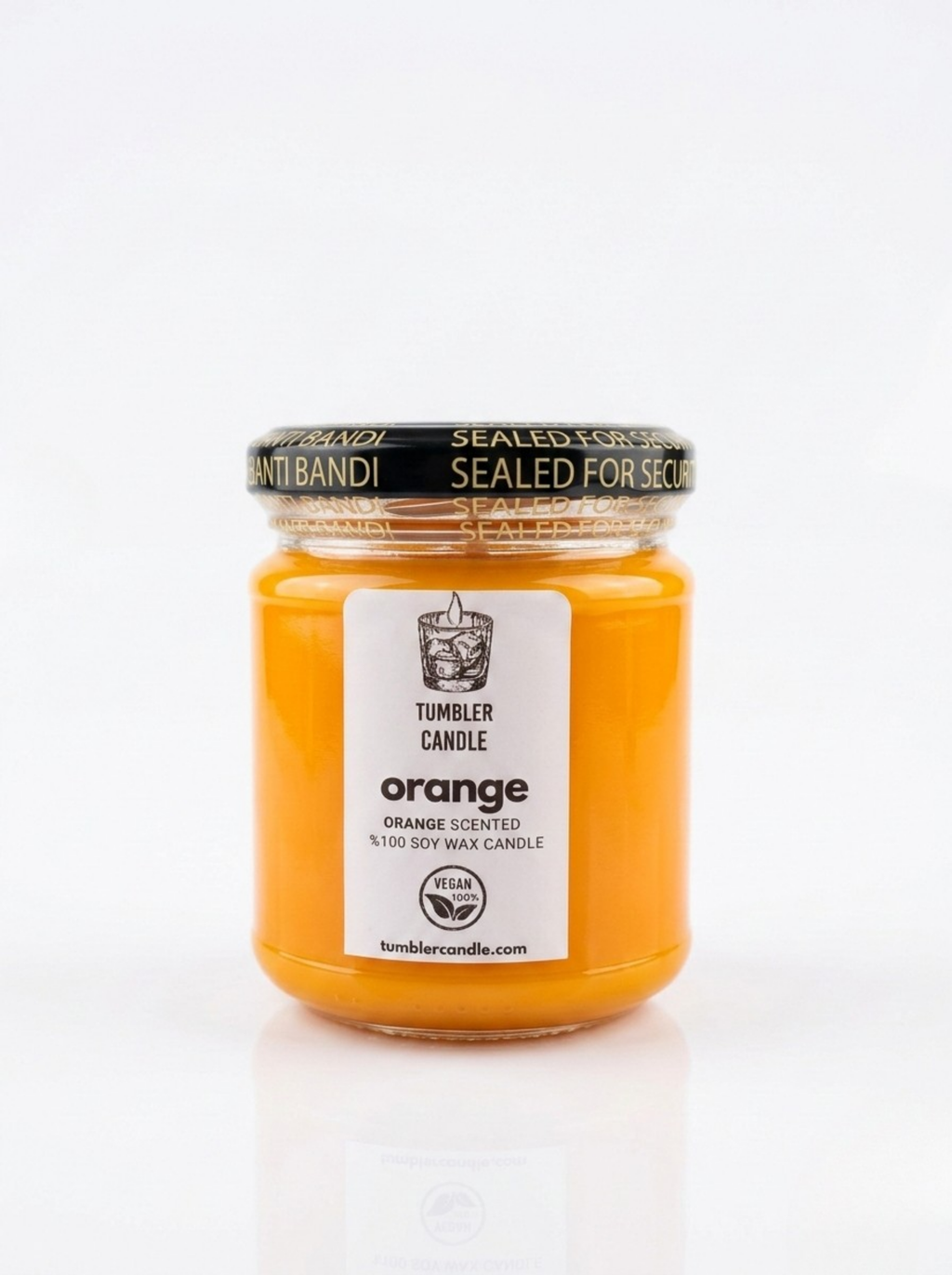 The Jar Gallery No: 03 - Orange Candle - Portakal Kokulu Soya Mum - 150 ml
