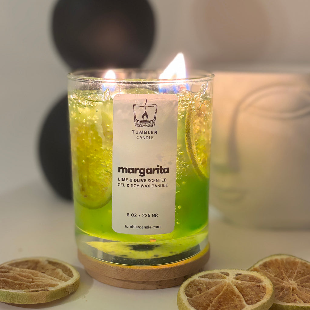Margarita - Lime ve Zeytin Kokulu Jel Mum