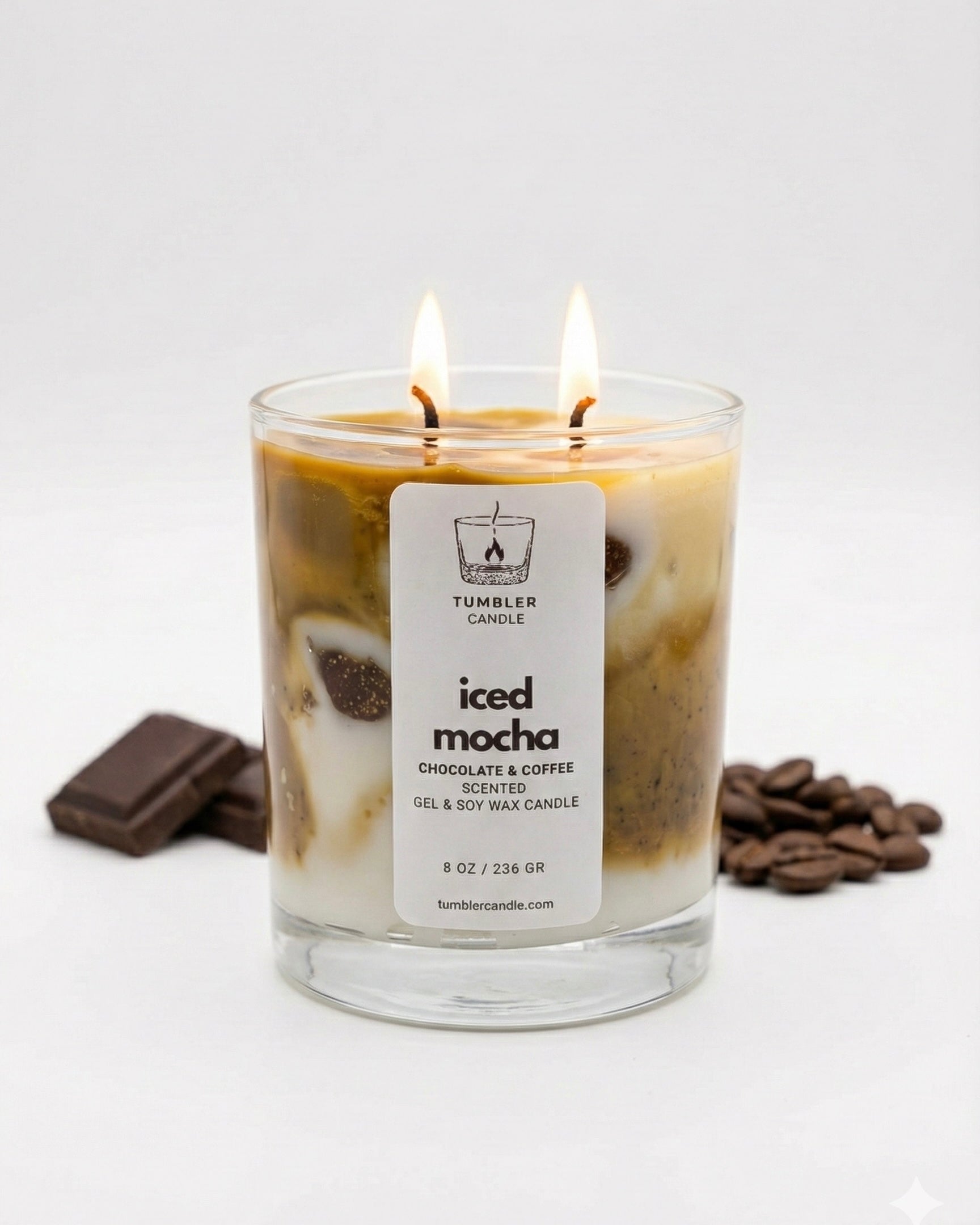 Iced Mocha - Kahve ve Çikolata Kokulu Soya Mum