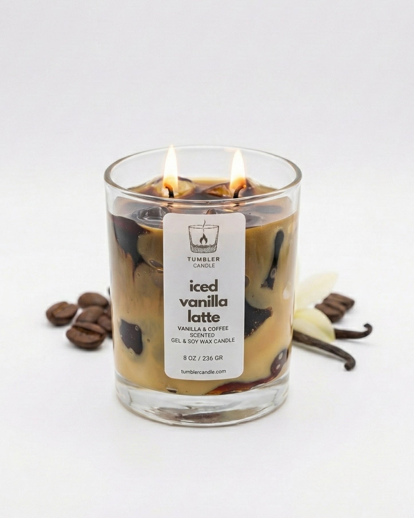 Iced Vanilla Latte - Kahve ve Vanilya Kokulu Soya Mum