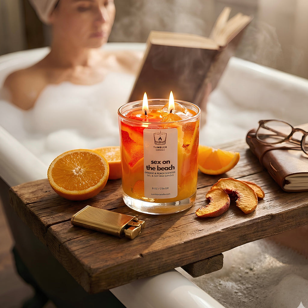 Sex on the Beach - Portakal ve Şeftali Kokulu Soya Mum