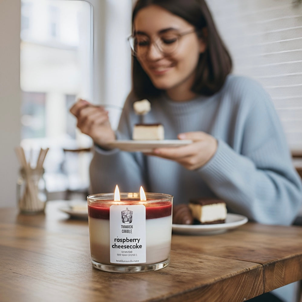 Raspberry Cheesecake - Frambuaz Cheesecake Kokulu Soya & Jel Mum