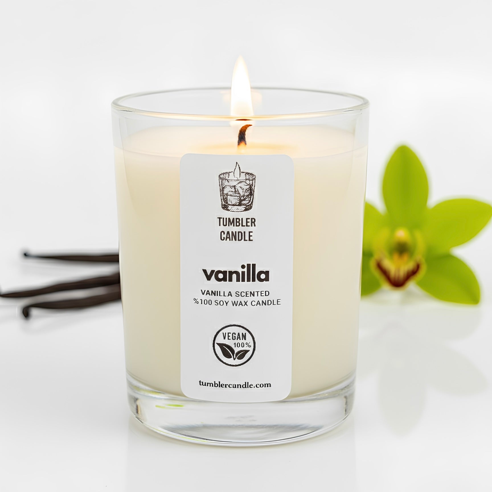 Pure Vanilla - Vanilya Kokulu Soya Mum - 250 ml