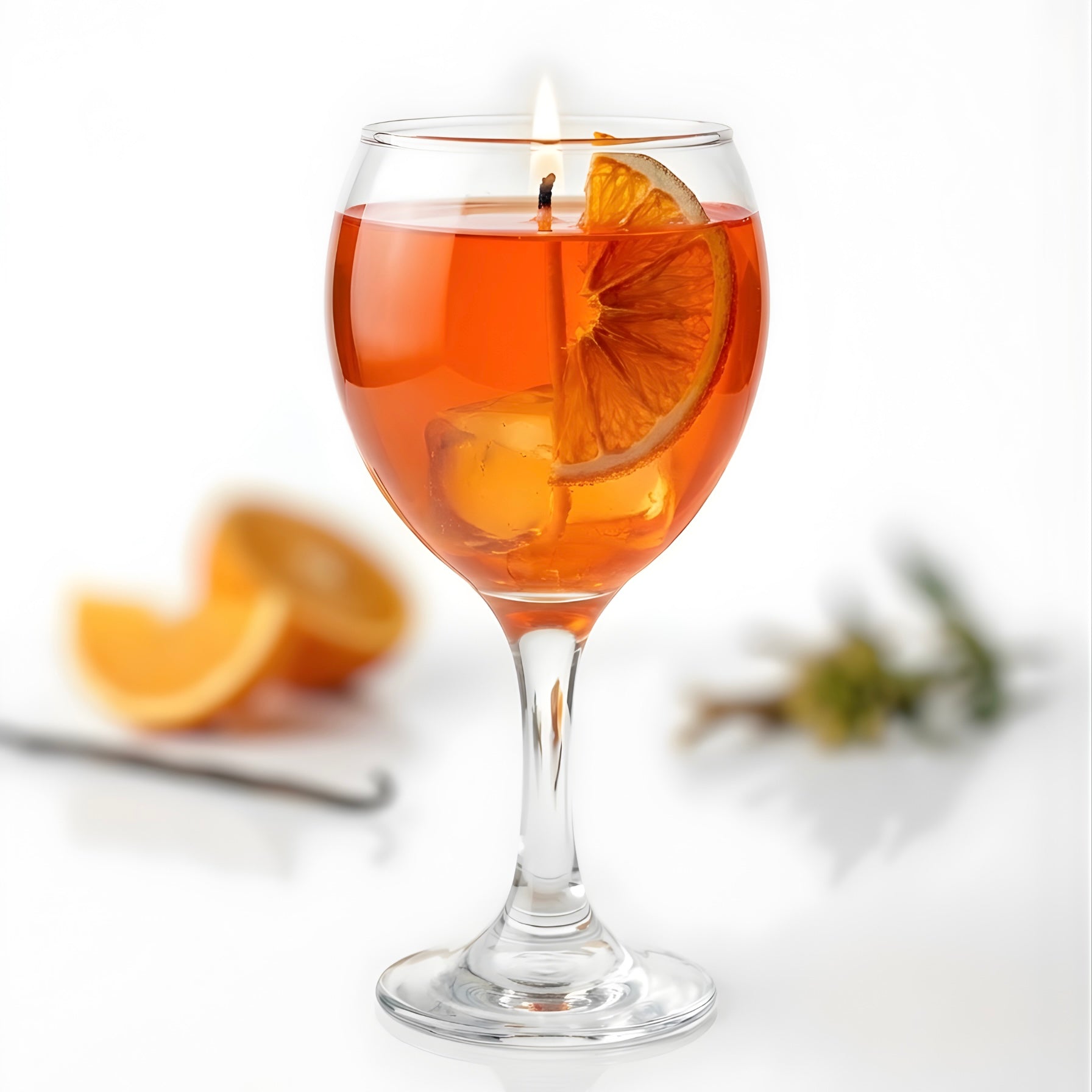 Aperol - Vanilya ve Portakal Kokulu Jel Mum