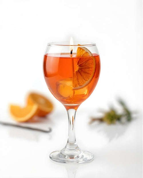 Aperol - Vanilya ve Portakal Kokulu Jel Mum