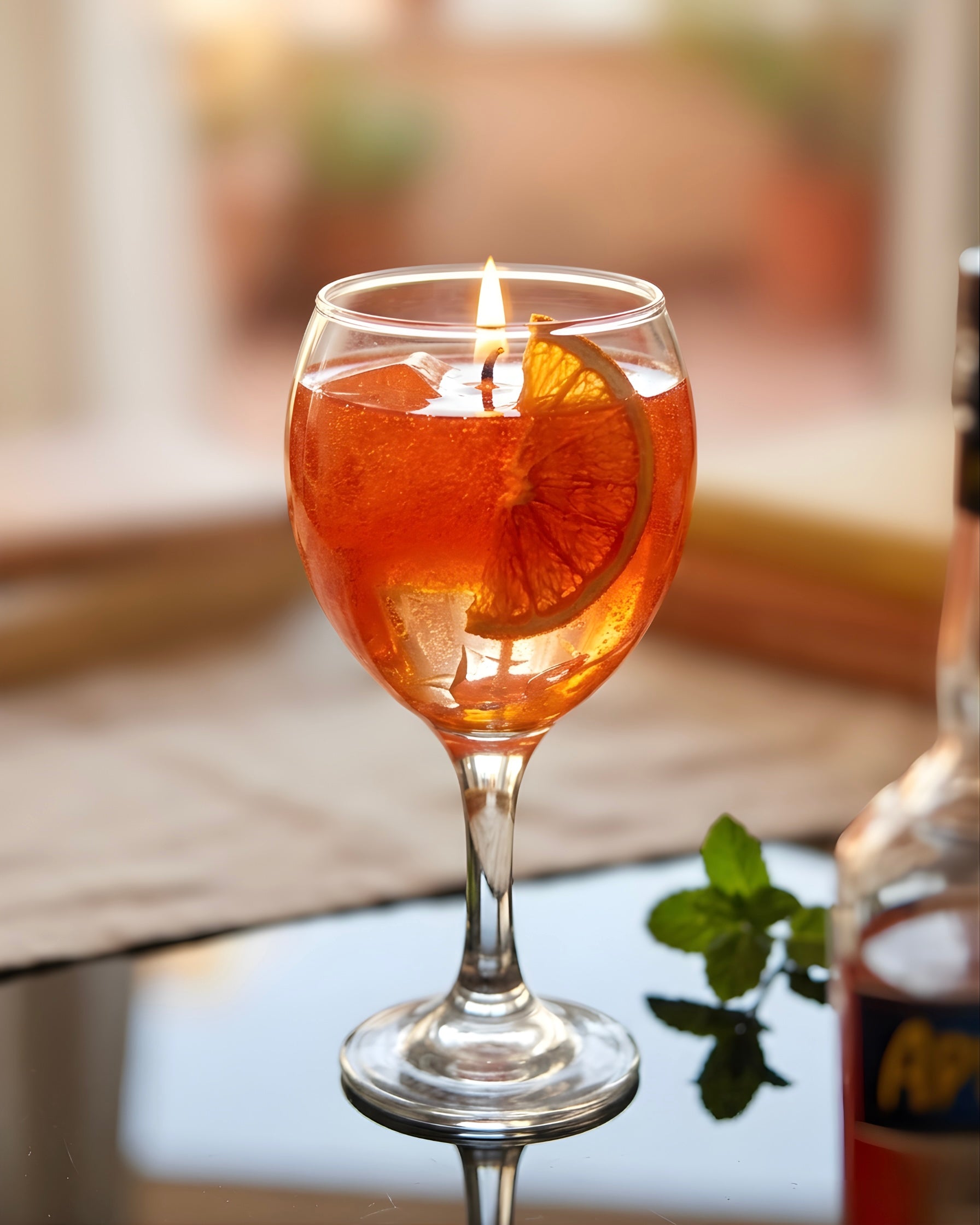 Aperol - Vanilya ve Portakal Kokulu Jel Mum