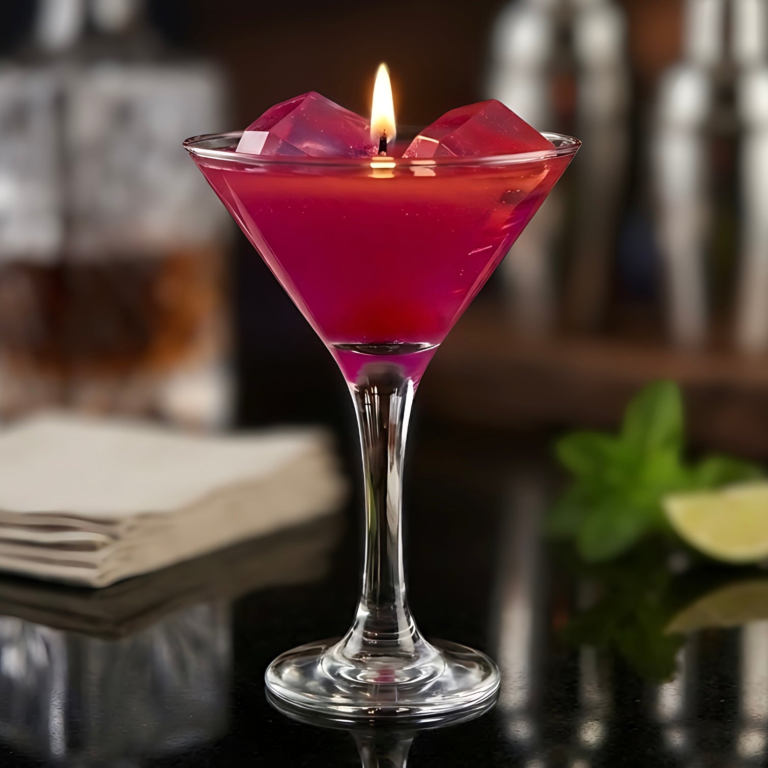 Cosmopolitan - Böğürtlen ve Limon Kokulu Jel Mum