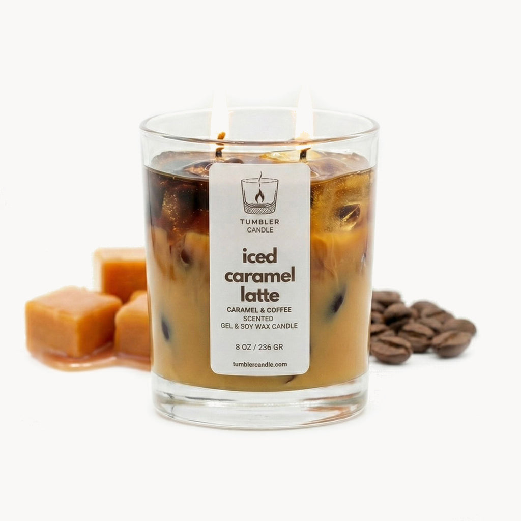 Iced Caramel Latte - Kahve ve Karamel Kokulu Soya Mum