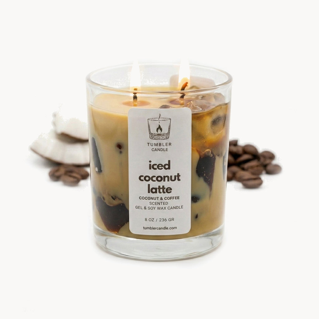 Iced Coconut Latte - Kahve ve Hindistan Cevizi Kokulu Soya Mum