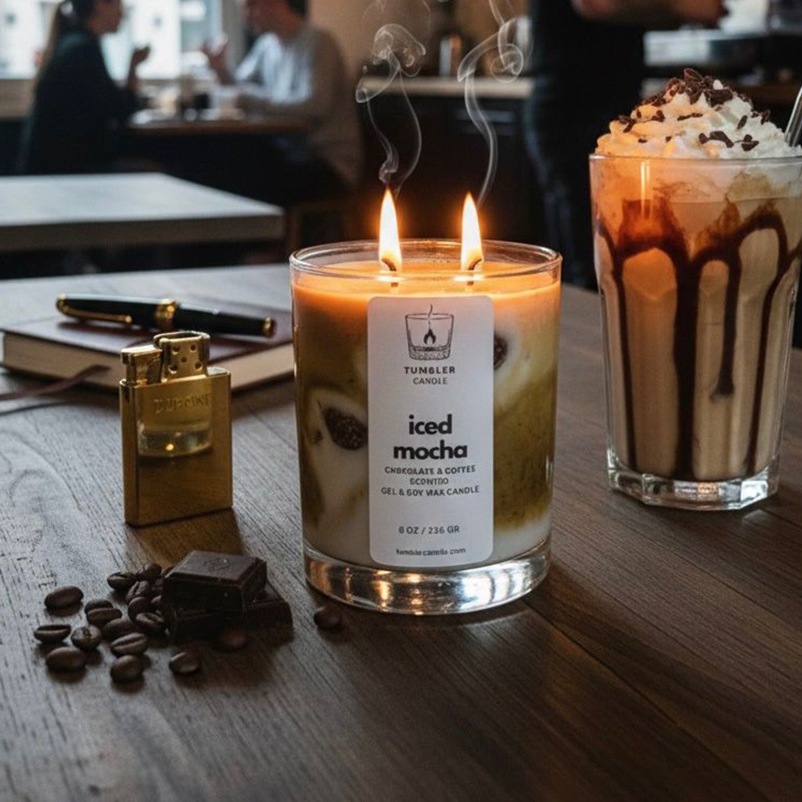 Iced Mocha - Kahve ve Çikolata Kokulu Soya Mum