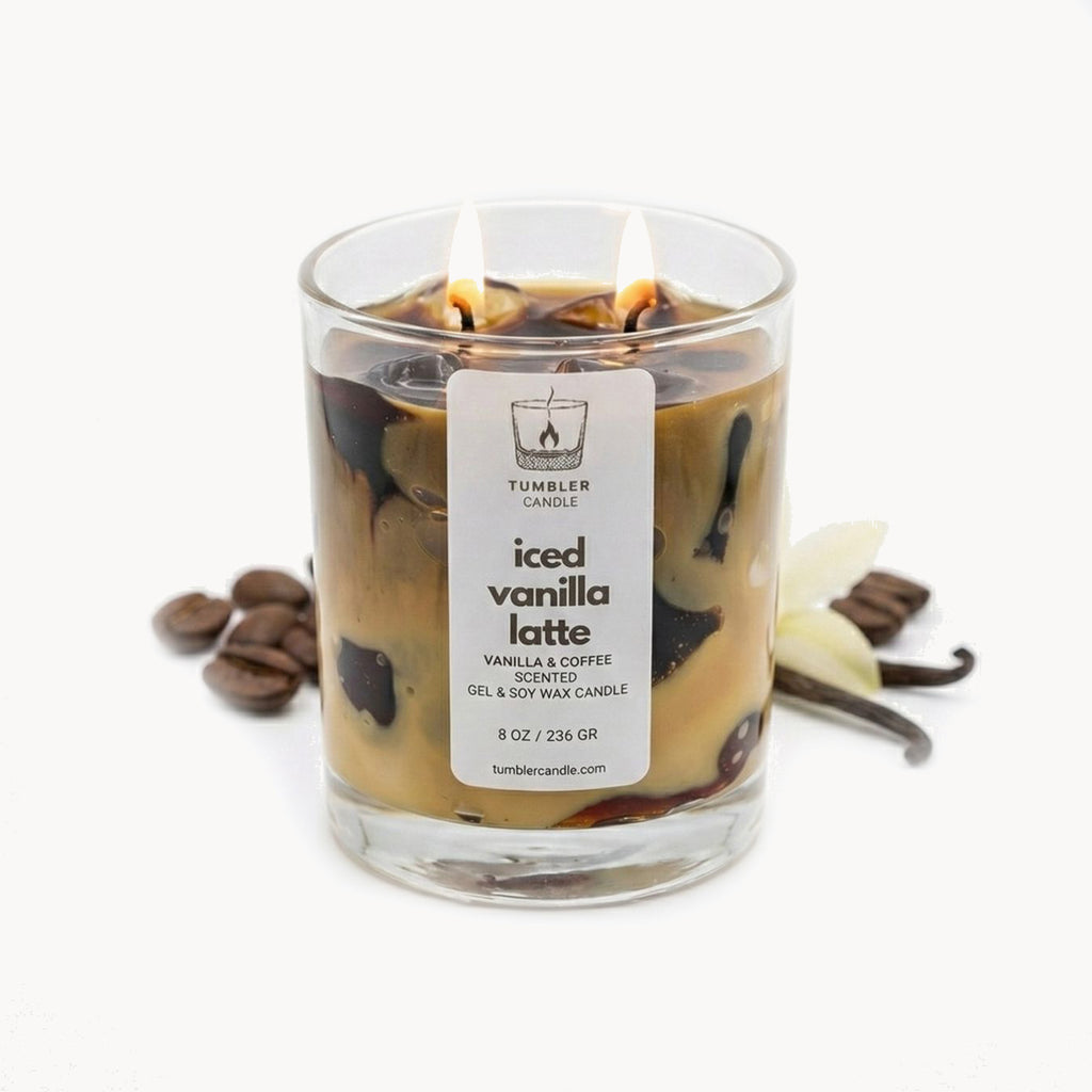 Iced Vanilla Latte - Kahve ve Vanilya Kokulu Soya Mum