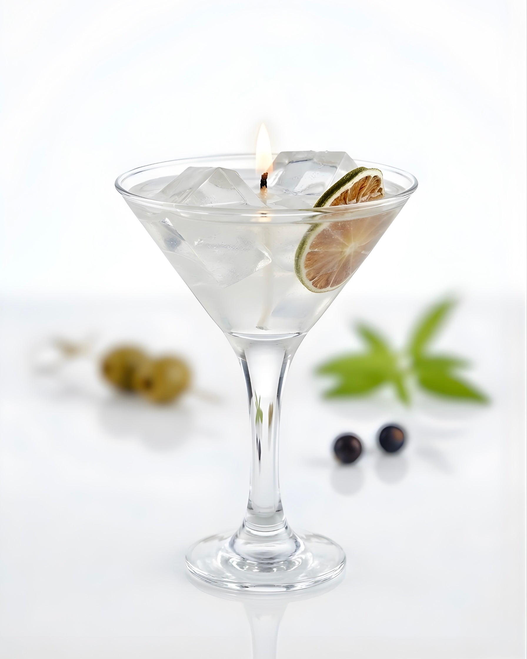 Martini - Zeytin, Portakal ve Limon Kokulu Jel Mum