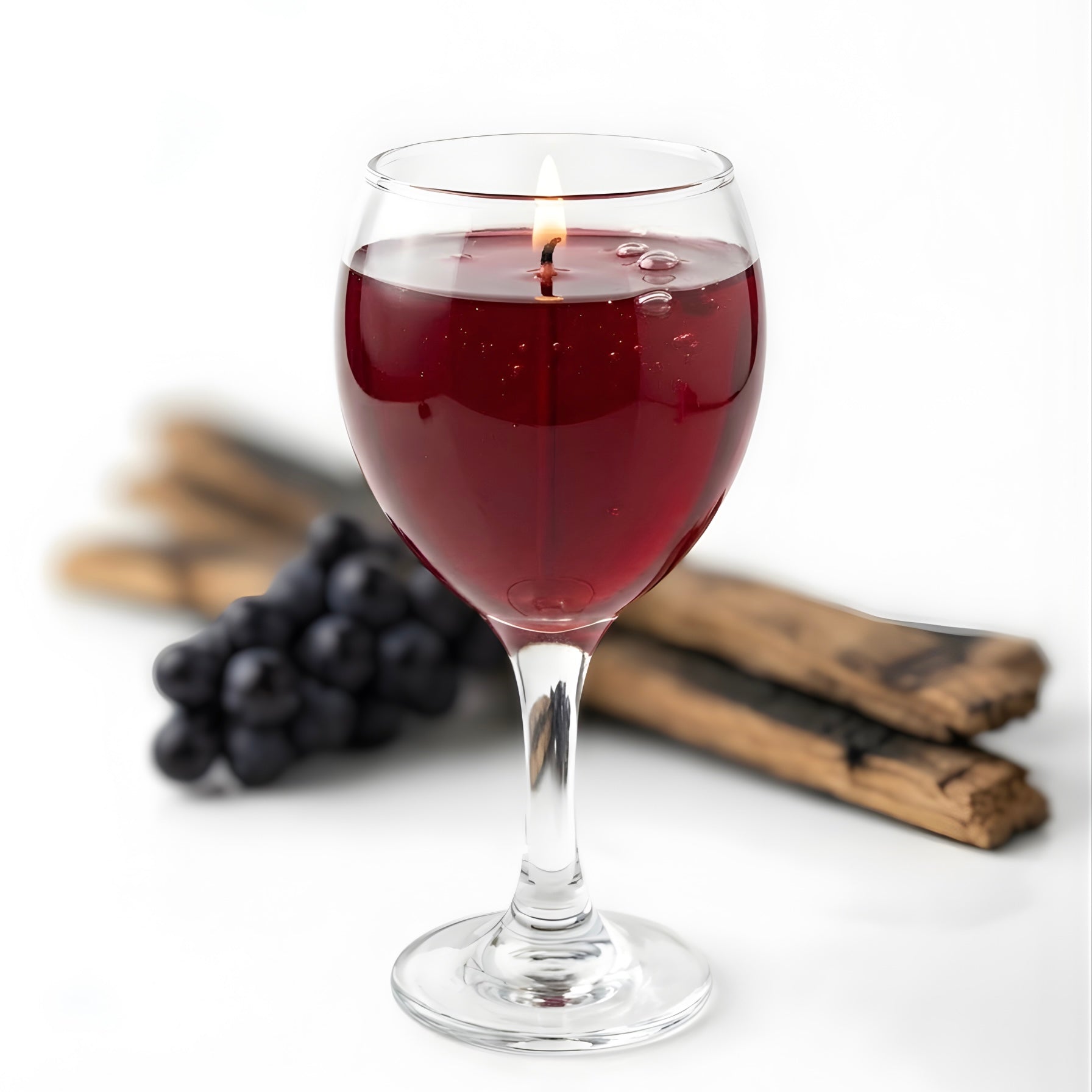 Wine - Yaban Mersini ve Oud Kokulu Jel Mum