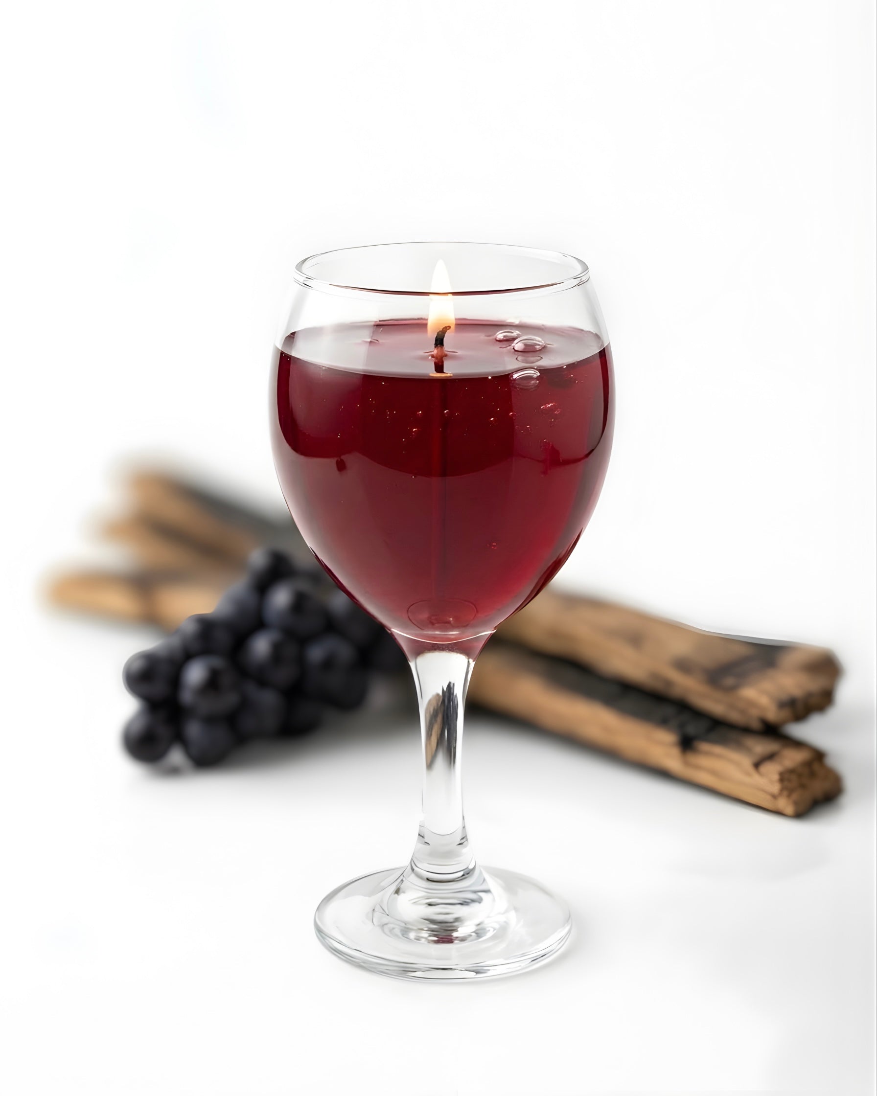 Wine - Yaban Mersini ve Oud Kokulu Jel Mum
