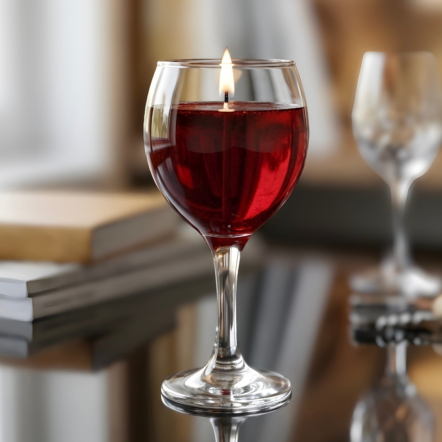 Wine - Yaban Mersini ve Oud Kokulu Jel Mum