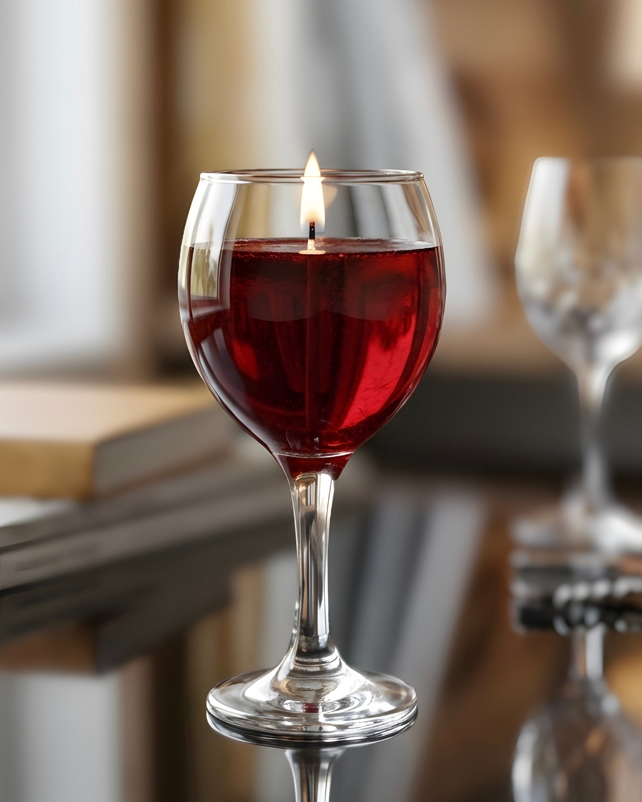 Wine - Yaban Mersini ve Oud Kokulu Jel Mum